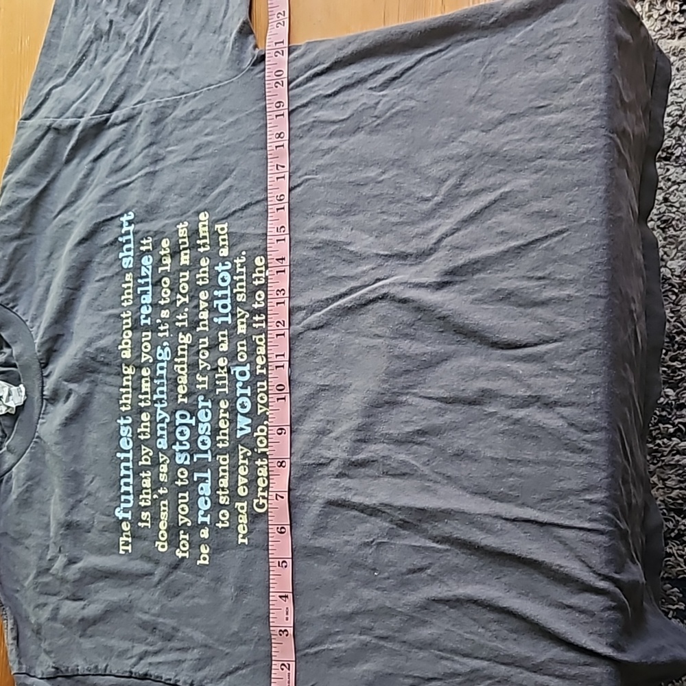 Funny T-Tshirt,EUC, Large Gray - Picture 5 of 7